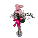 A pretty bud vase of soft and pretty blooms. When you want to send a little soft touch of joy.  