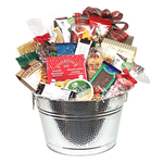This one's perfect for sharing with cheese, crackers, a delectable assortment of chocolates, cookies, snack mix, nuts, pretzels and loads more. Something for every craving! Container design may vary.