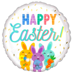 Add a festive flair to your Easter gift basket or floral arrangement with a specially designed Easter mylar balloon. Cheerful seasonal designs may vary.