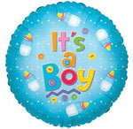 "It's a boy" baby balloon ad on for your baby gift basket.