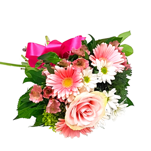 Designer's Choice lush floral bouqet . A stunning bouquet of fresh flowers perfect for your special moment!