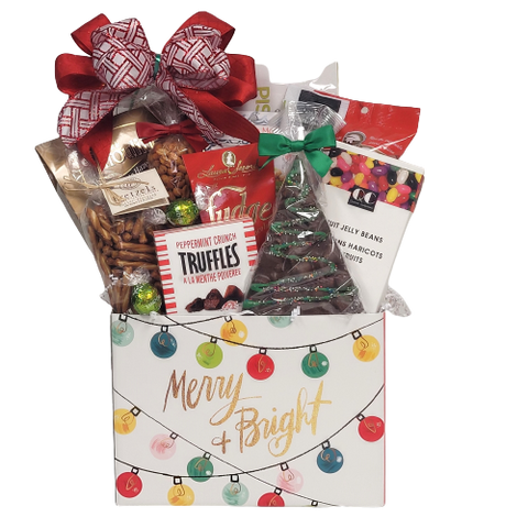 Sure to add some "Merry & Bright" moments when they indulge in this delightful box chockful of wonderfully tasty treats.